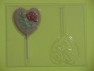 910 Heart with Rose Chocolate or Hard Candy Lollipop Mold